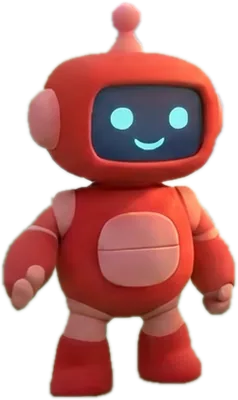 Red, a red robot with one short antenna and red boots.
